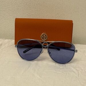 Tory Burch aviator tinted sunglasses